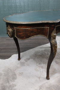 French Rosewood and Brass Ormolu Center Desk c.1900