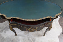 Load image into Gallery viewer, French Rosewood and Brass Ormolu Center Desk c.1900