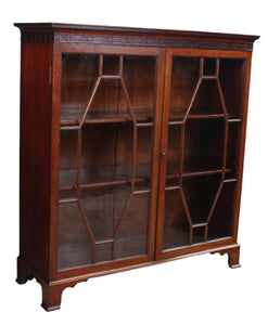 English Mahogany Bookcase c.1900