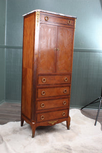 French Walnut Inlaid Escritoire c.1900