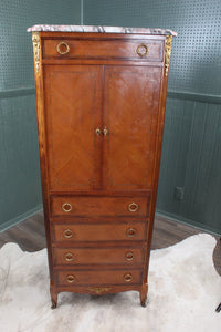 French Walnut Inlaid Escritoire c.1900