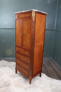 French Walnut Inlaid Escritoire c.1900