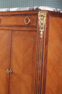 French Walnut Inlaid Escritoire c.1900