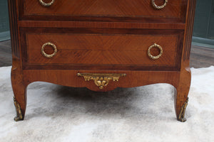 French Walnut Inlaid Escritoire c.1900