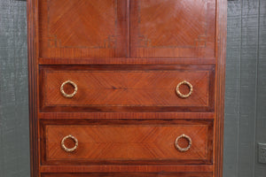 French Walnut Inlaid Escritoire c.1900