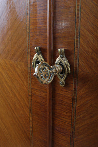 French Walnut Inlaid Escritoire c.1900