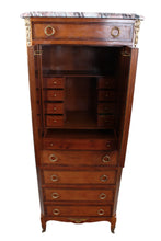 Load image into Gallery viewer, French Walnut Inlaid Escritoire c.1900