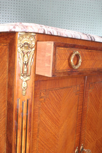 French Walnut Inlaid Escritoire c.1900