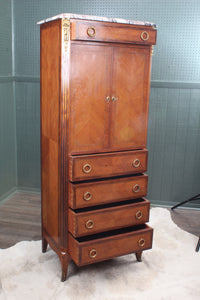 French Walnut Inlaid Escritoire c.1900