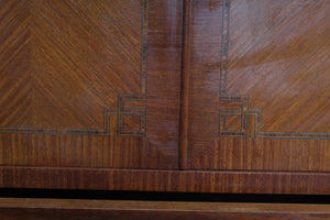 French Walnut Inlaid Escritoire c.1900