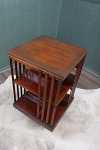 Mahogany English Revolving Bookcase c.1900