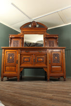 Load image into Gallery viewer, English Pollard Oak Sideboard c.1880