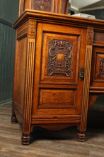 Load image into Gallery viewer, English Pollard Oak Sideboard c.1880