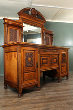 Load image into Gallery viewer, English Pollard Oak Sideboard c.1880