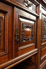 Load image into Gallery viewer, English Pollard Oak Sideboard c.1880