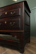 Load image into Gallery viewer, English Oak Coffer c.1800