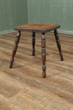 Load image into Gallery viewer, English Handcarved Stool c.1900