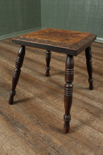 Load image into Gallery viewer, English Handcarved Stool c.1900