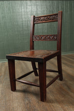 Load image into Gallery viewer, Petite Mahogany Scottish Carved Childs Chair c.1880