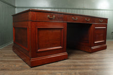 Load image into Gallery viewer, English Mahogany Partners Desk c.1900