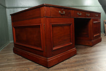 Load image into Gallery viewer, English Mahogany Partners Desk c.1900