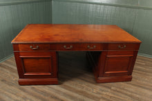Load image into Gallery viewer, English Mahogany Partners Desk c.1900