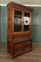Load image into Gallery viewer, English Solid Oak Bookcase over Cupboard