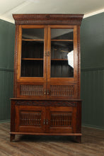 Load image into Gallery viewer, English Solid Oak Bookcase over Cupboard