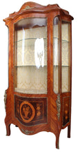 Load image into Gallery viewer, French Inlaid Cabinet with Brass Ormolu c.1950