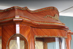 French Inlaid Cabinet with Brass Ormolu c.1950