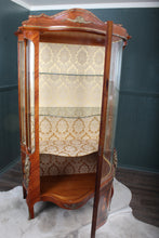 Load image into Gallery viewer, French Inlaid Cabinet with Brass Ormolu c.1950