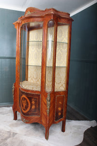 French Inlaid Cabinet with Brass Ormolu c.1950