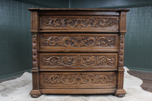 Load image into Gallery viewer, French Oak Carved Chest c.1880
