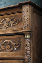 Load image into Gallery viewer, French Oak Carved Chest c.1880