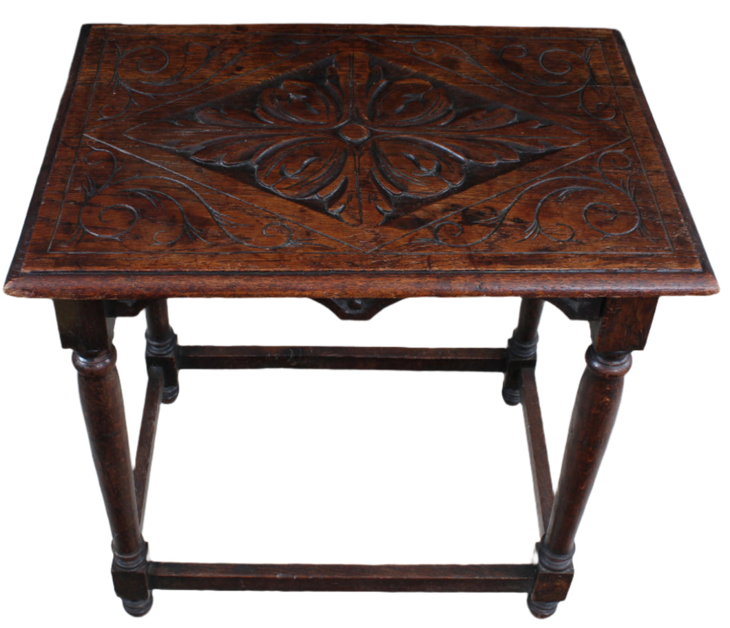 French Carved Oak Table c.1900