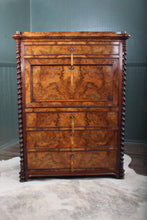 Load image into Gallery viewer, French Burl Walnut Escritoire c.1850
