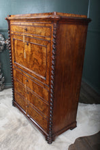 Load image into Gallery viewer, French Burl Walnut Escritoire c.1850
