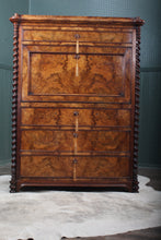Load image into Gallery viewer, French Burl Walnut Escritoire c.1850