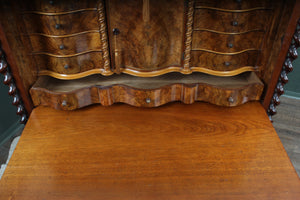 French Burl Walnut Escritoire c.1850