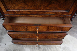 French Burl Walnut Escritoire c.1850