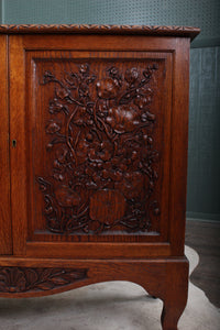 English Oak Arts and Crafts Cabinet c.1910