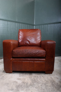English Leather Chair