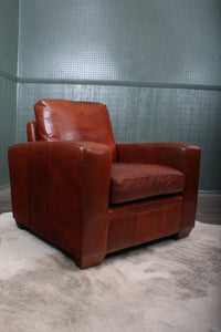 English Leather Chair