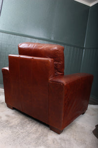 English Leather Chair