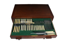 Load image into Gallery viewer, English Cutlery in Mahogany Cabinet c.1900