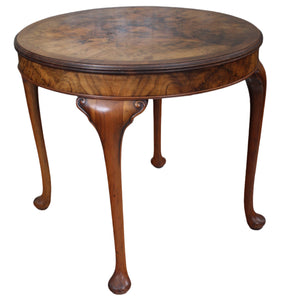 English Walnut Occasional Table c.1900