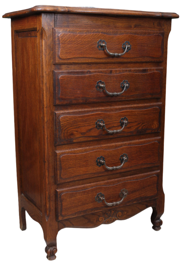 French Oak Chest of Drawers c.1920