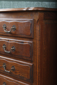 French Oak Chest of Drawers c.1920