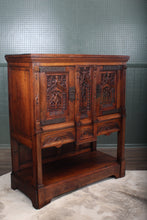 Load image into Gallery viewer, English Oak Carved Cabinet c.1900
