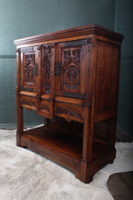 Load image into Gallery viewer, English Oak Carved Cabinet c.1900